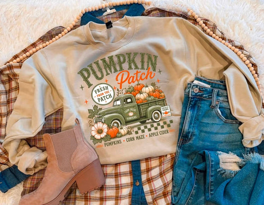 Pumpkin Patch- Green Truck
