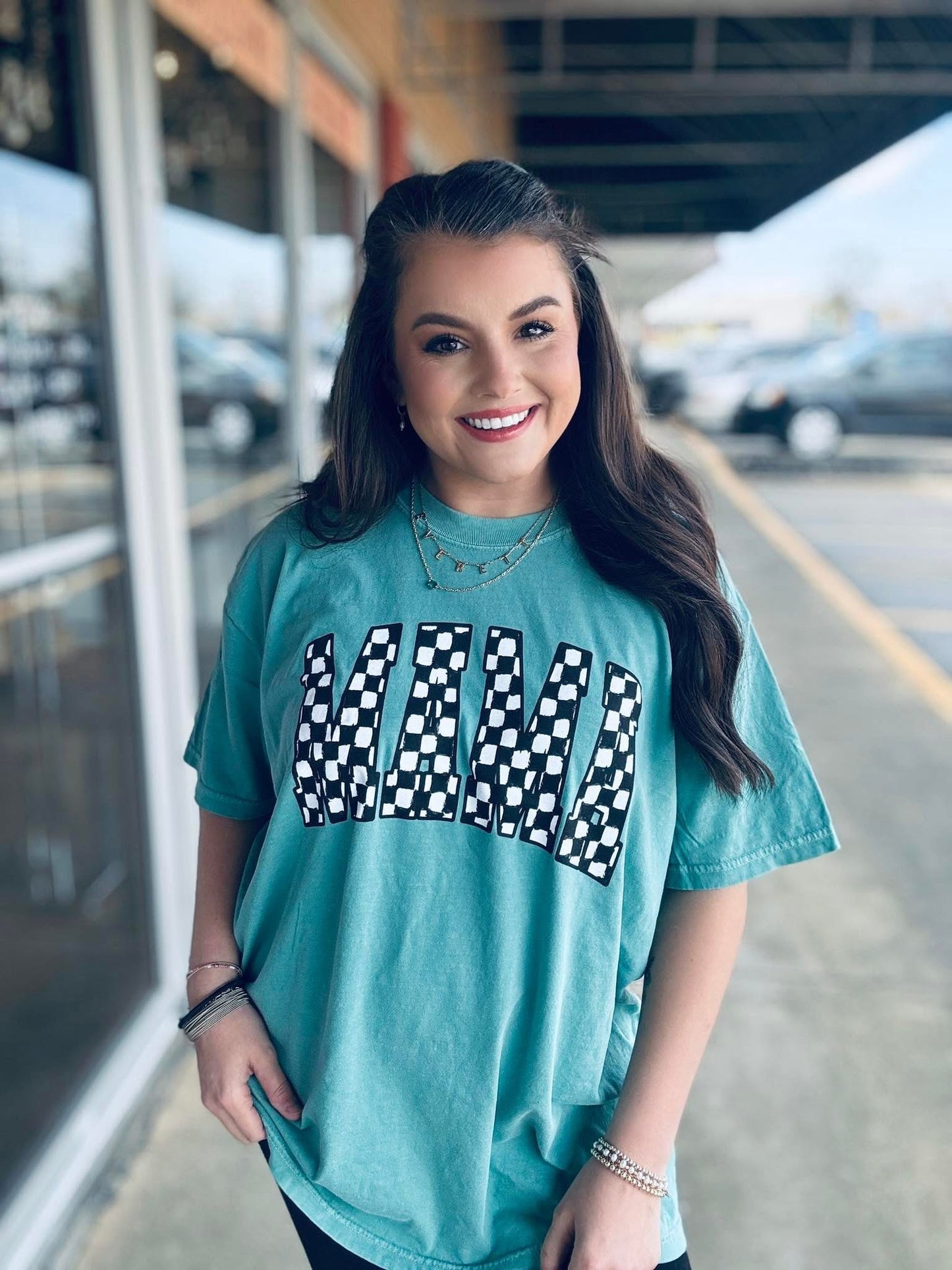 Grunge Checkered Mama - PREORDER