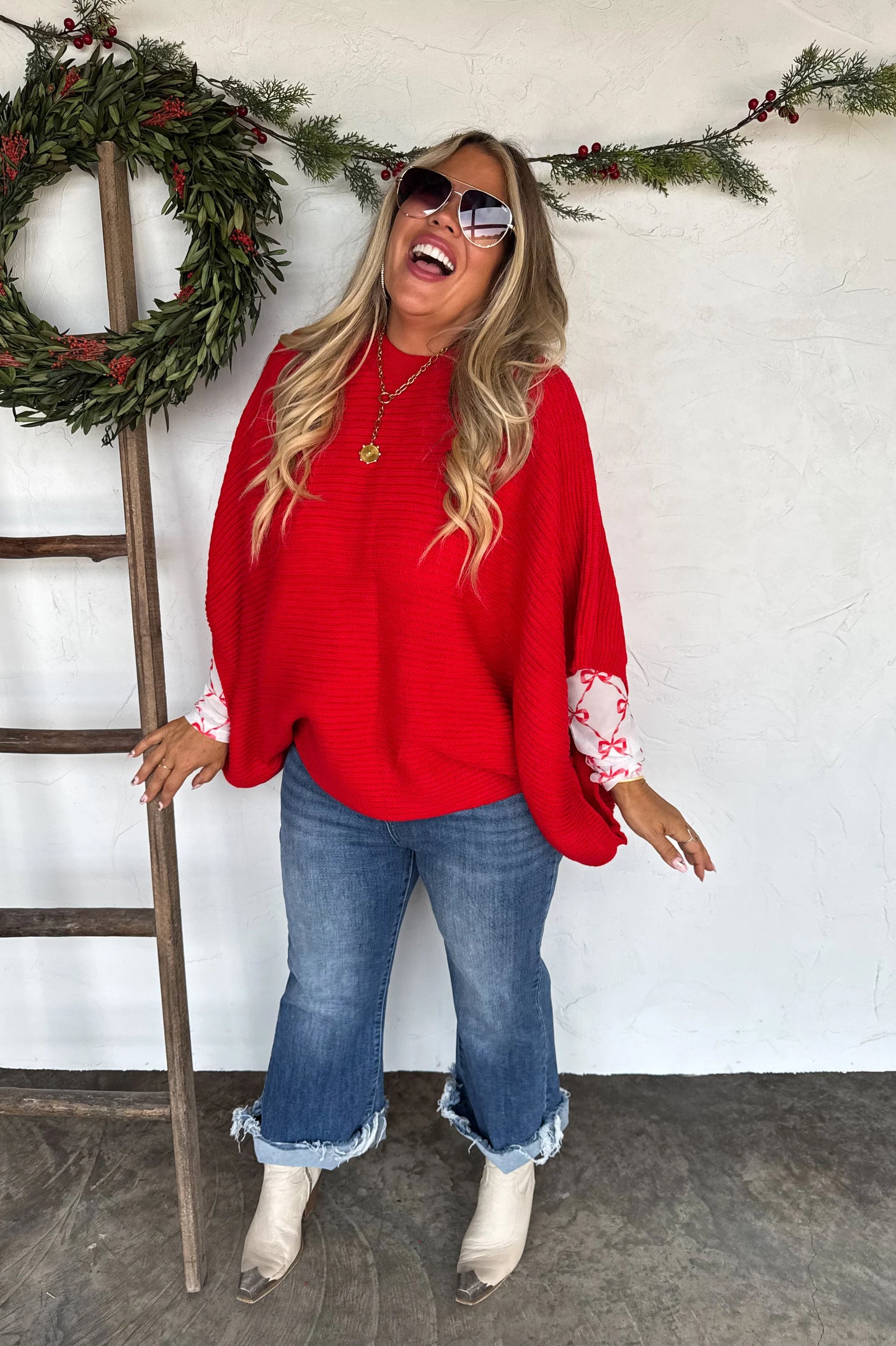Xmas Meg Pullover Poncho - PREORDER