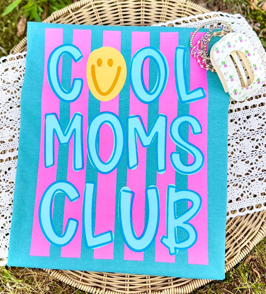 Cool Moms Club (pink stripes) - PREORDER