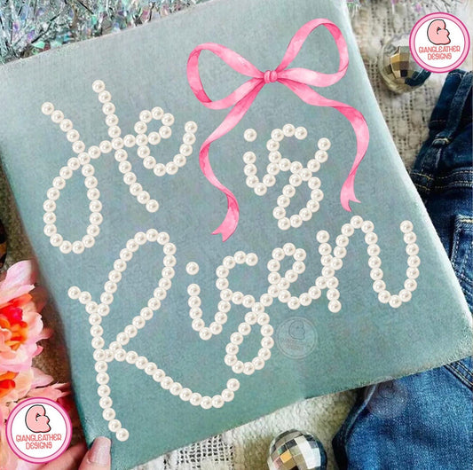 Coquette Pearls He Is Risen - PREORDER