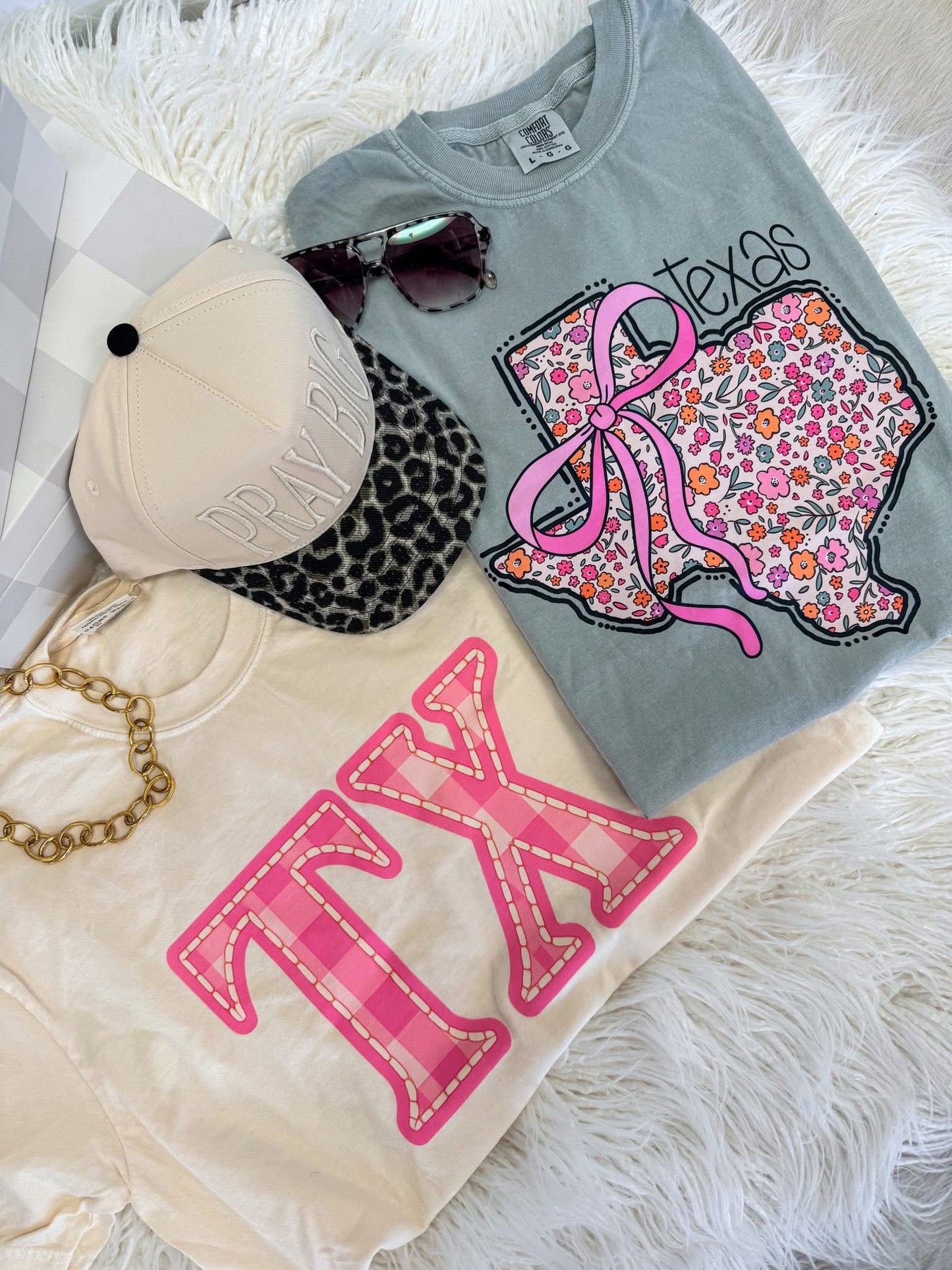 Pink Gingham TX - PREORDER