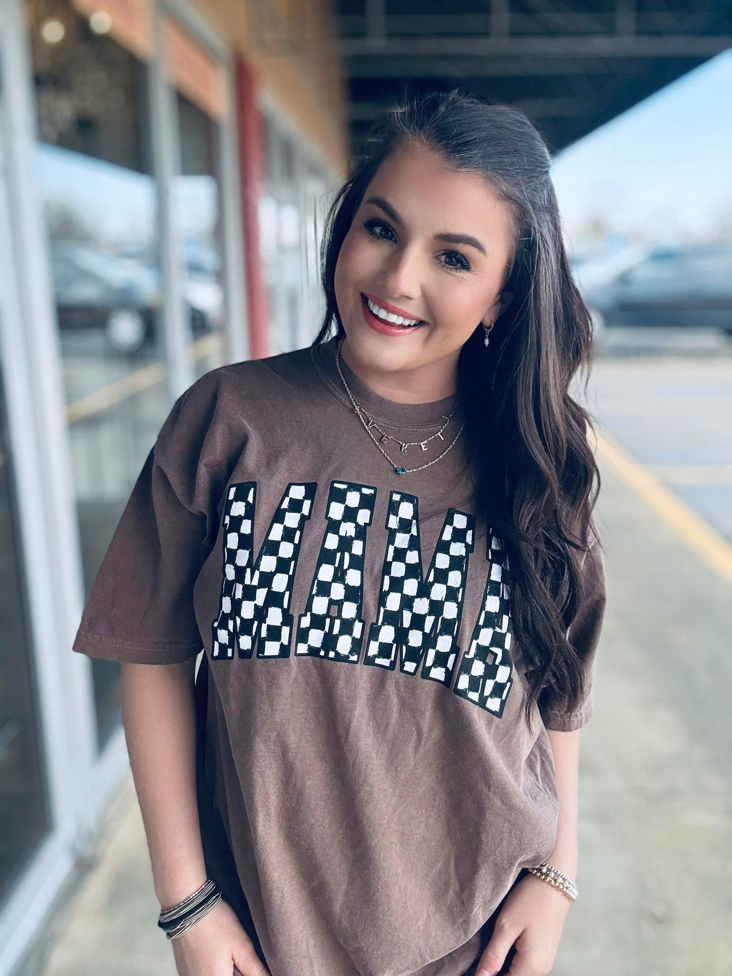 Grunge Checkered Mama - PREORDER