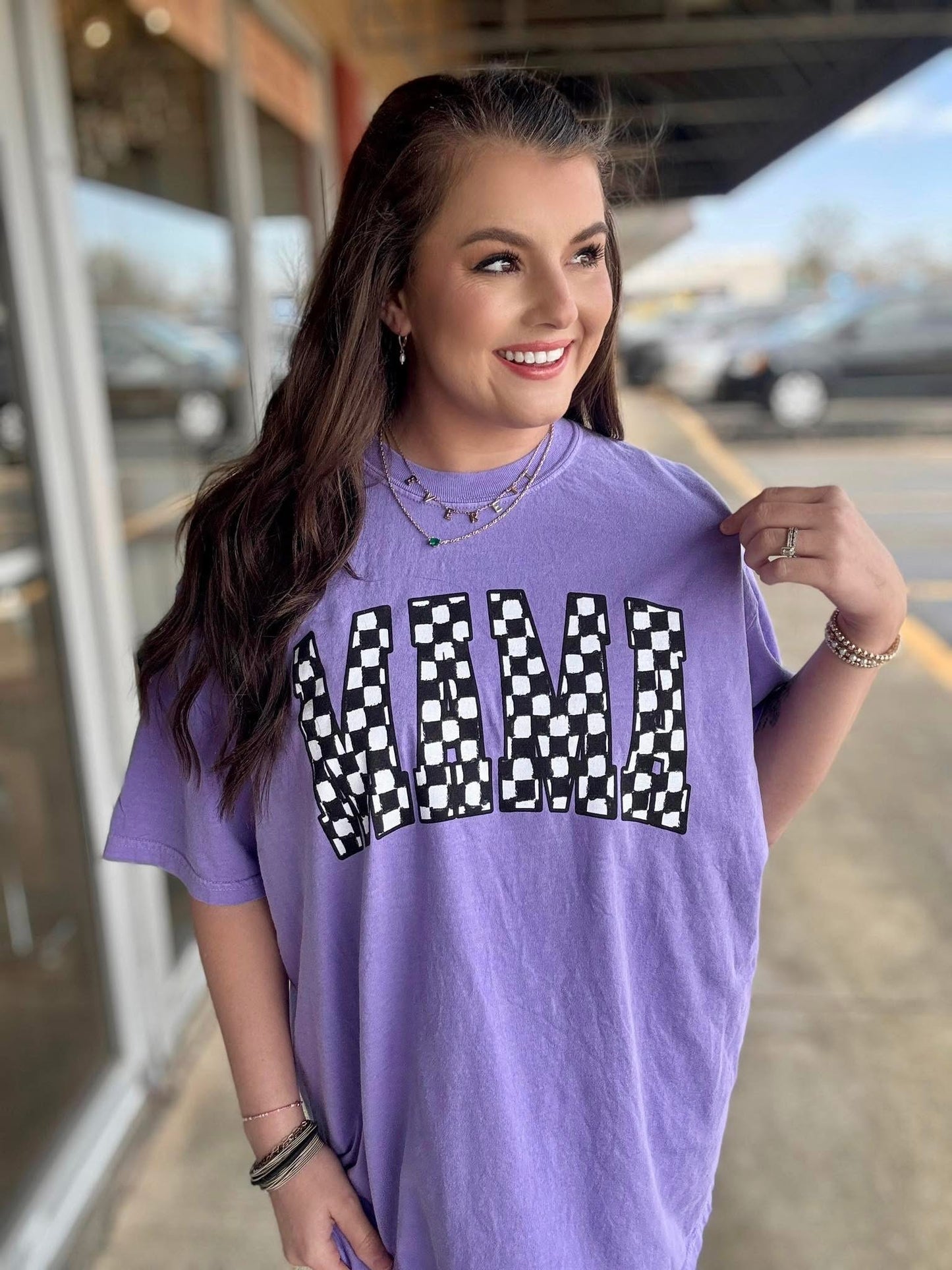 Grunge Checkered Mama - PREORDER