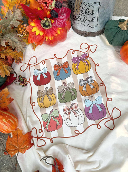 Pumpkin Trio Stack Tee - PREORDER