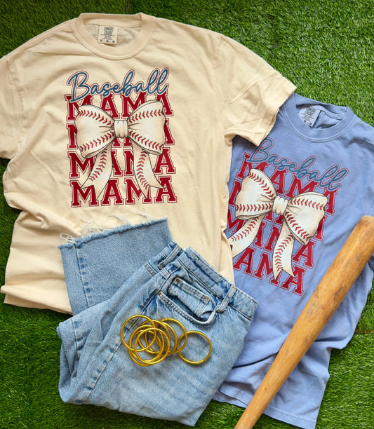 Baseball Bow Mama - PREORDER