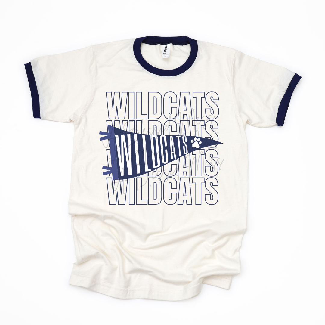 Mascot Pennant Flag Ringer Tee - PREORDER