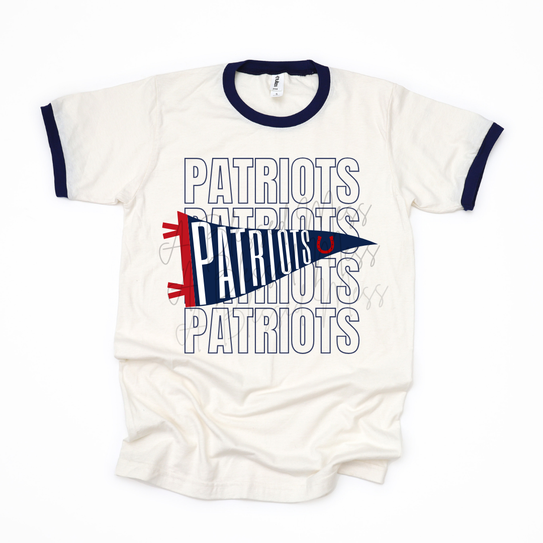 Mascot Pennant Flag Ringer Tee - PREORDER