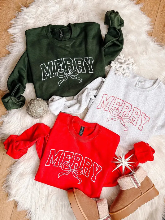 Coquette Merry Outline Sweatshirt - PREORDER