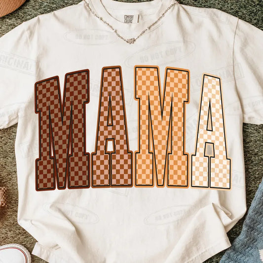 Retro Checkered Mama - PREORDER