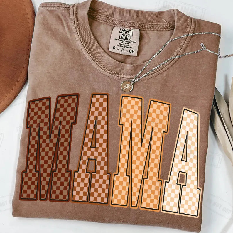 Retro Checkered Mama - PREORDER