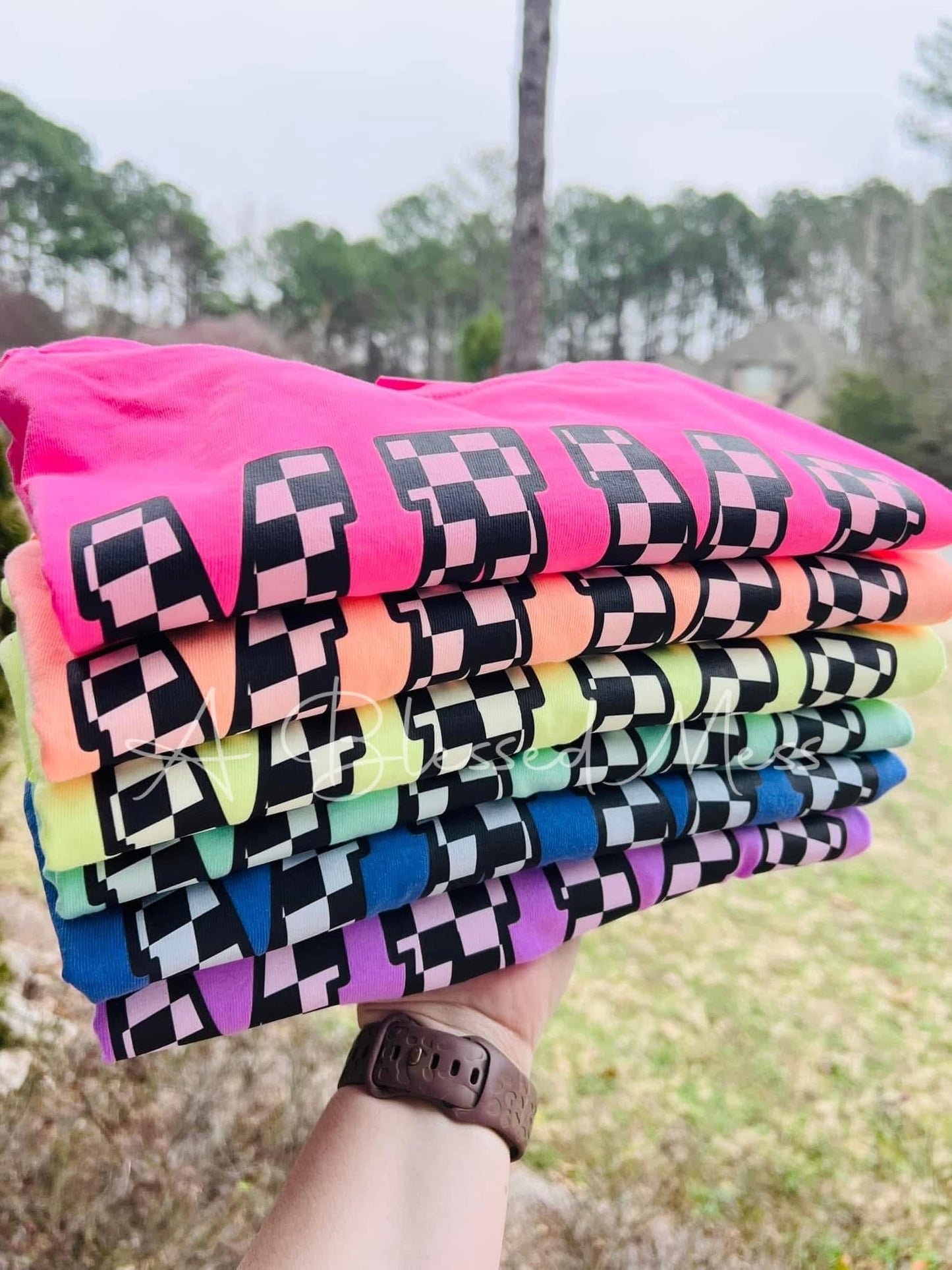 Summer Checkered Mama - PREORDER