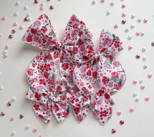 The Vday Floral Bow - PREORDER