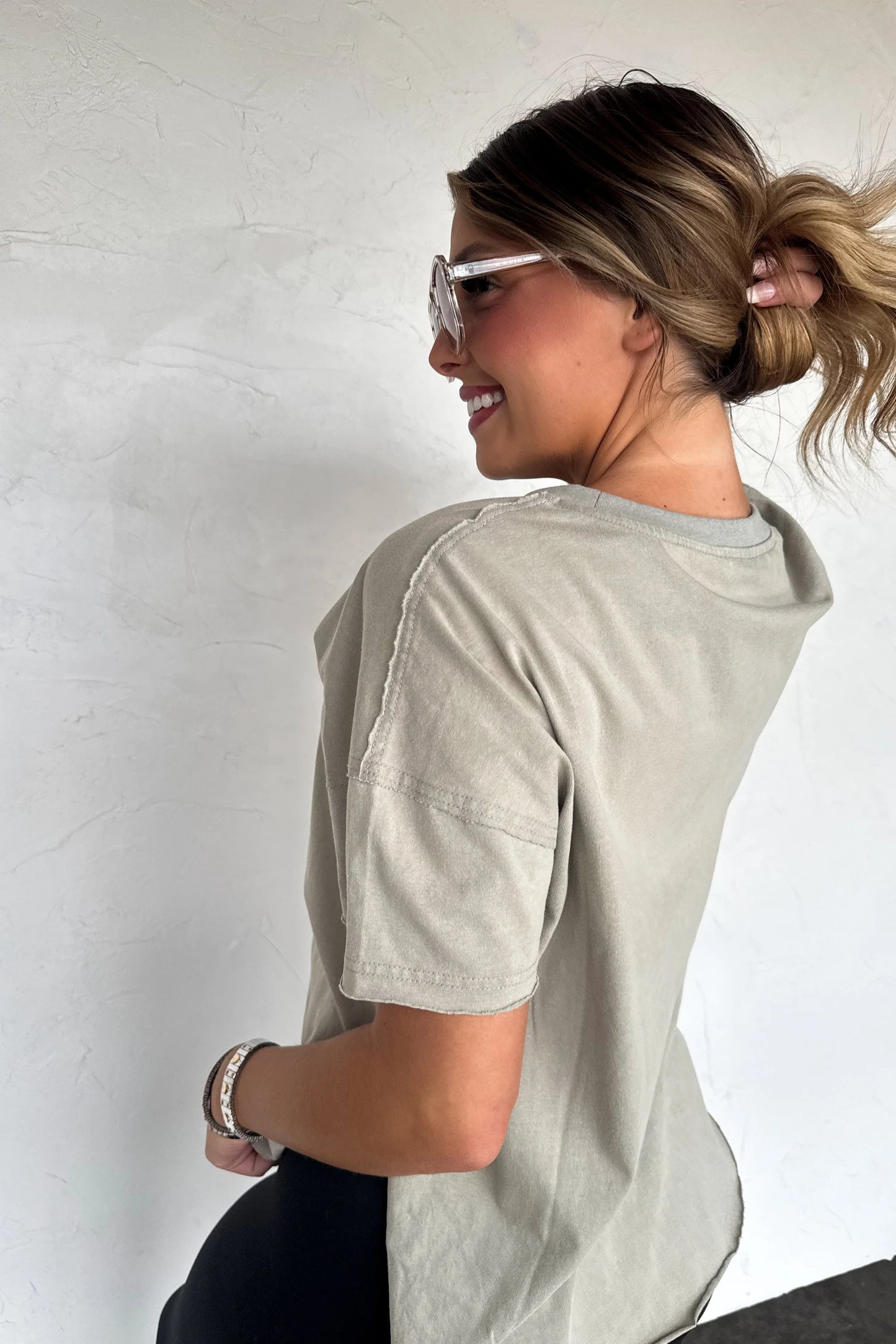 Joey Washed Cotton Bf Tee - PREORDER