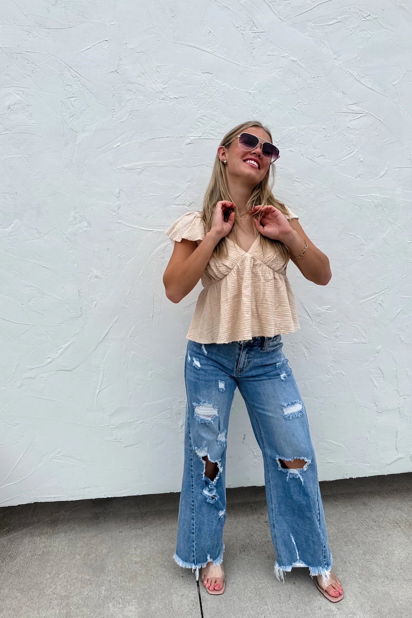 DREW DISTRESSED JEANS - PREORDER