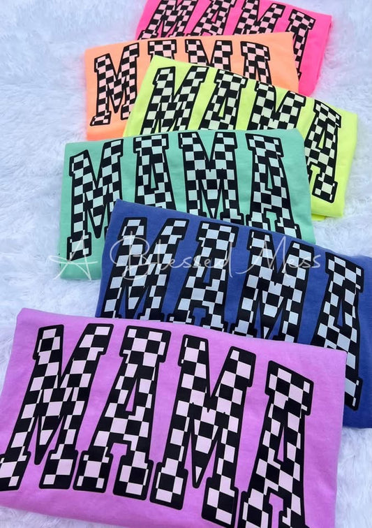 Summer Checkered Mama - PREORDER
