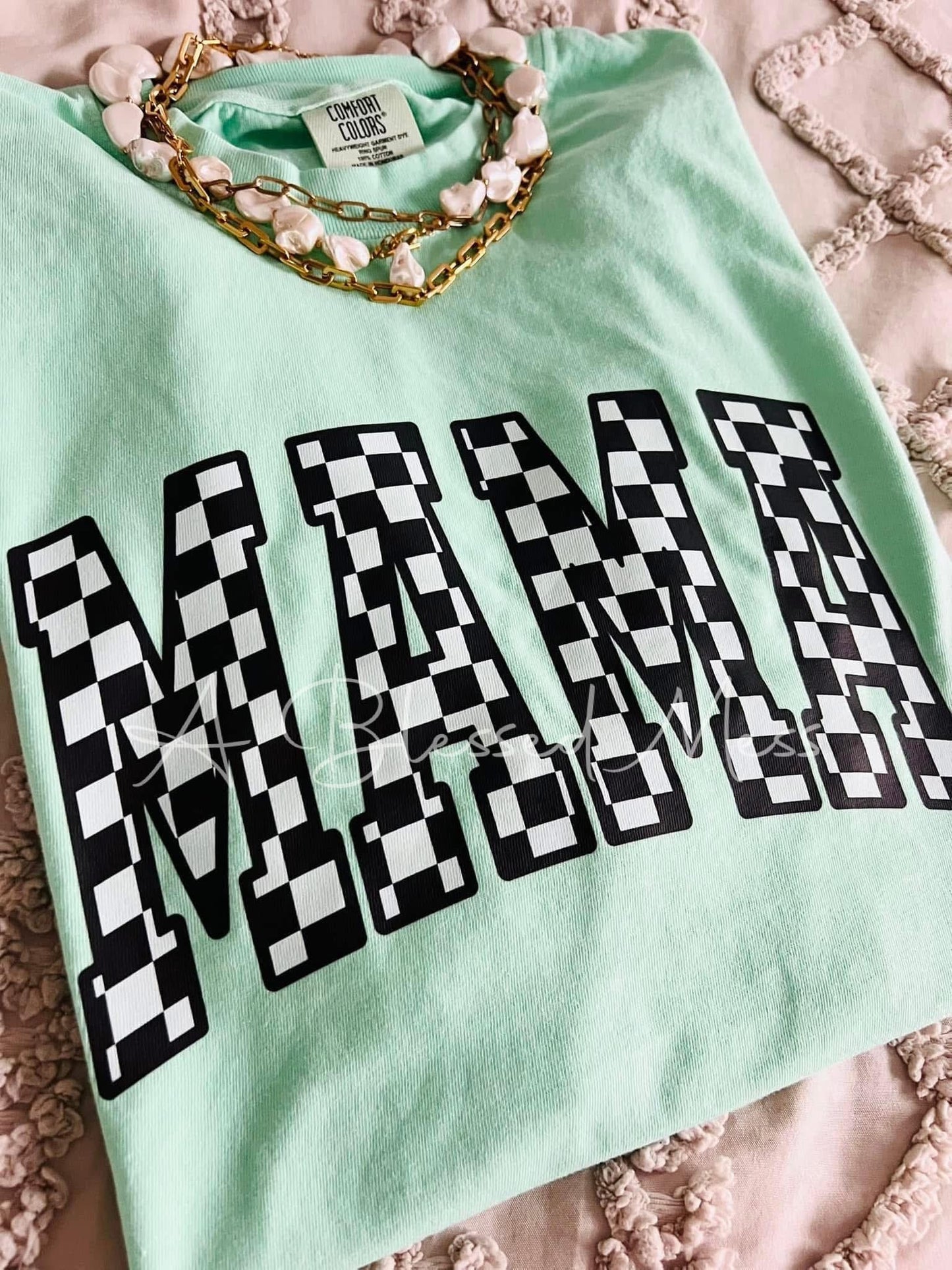 Summer Checkered Mama - PREORDER