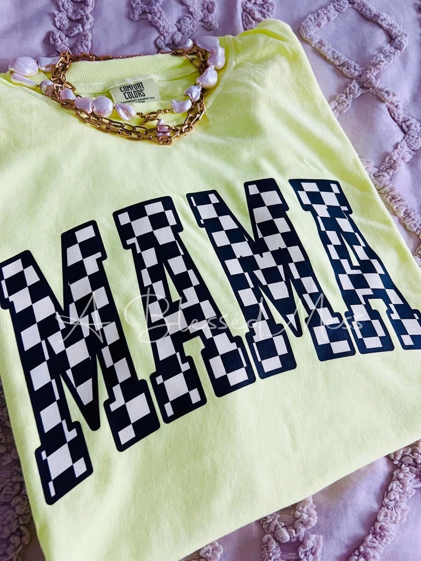 Summer Checkered Mama - PREORDER