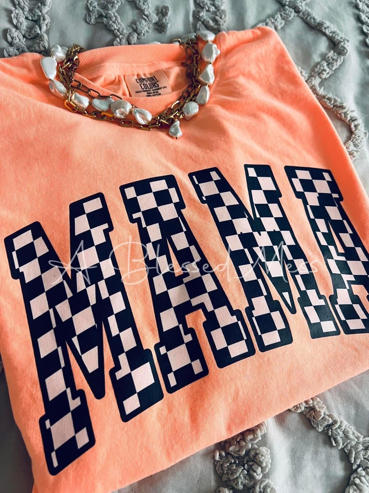 Summer Checkered Mama - PREORDER