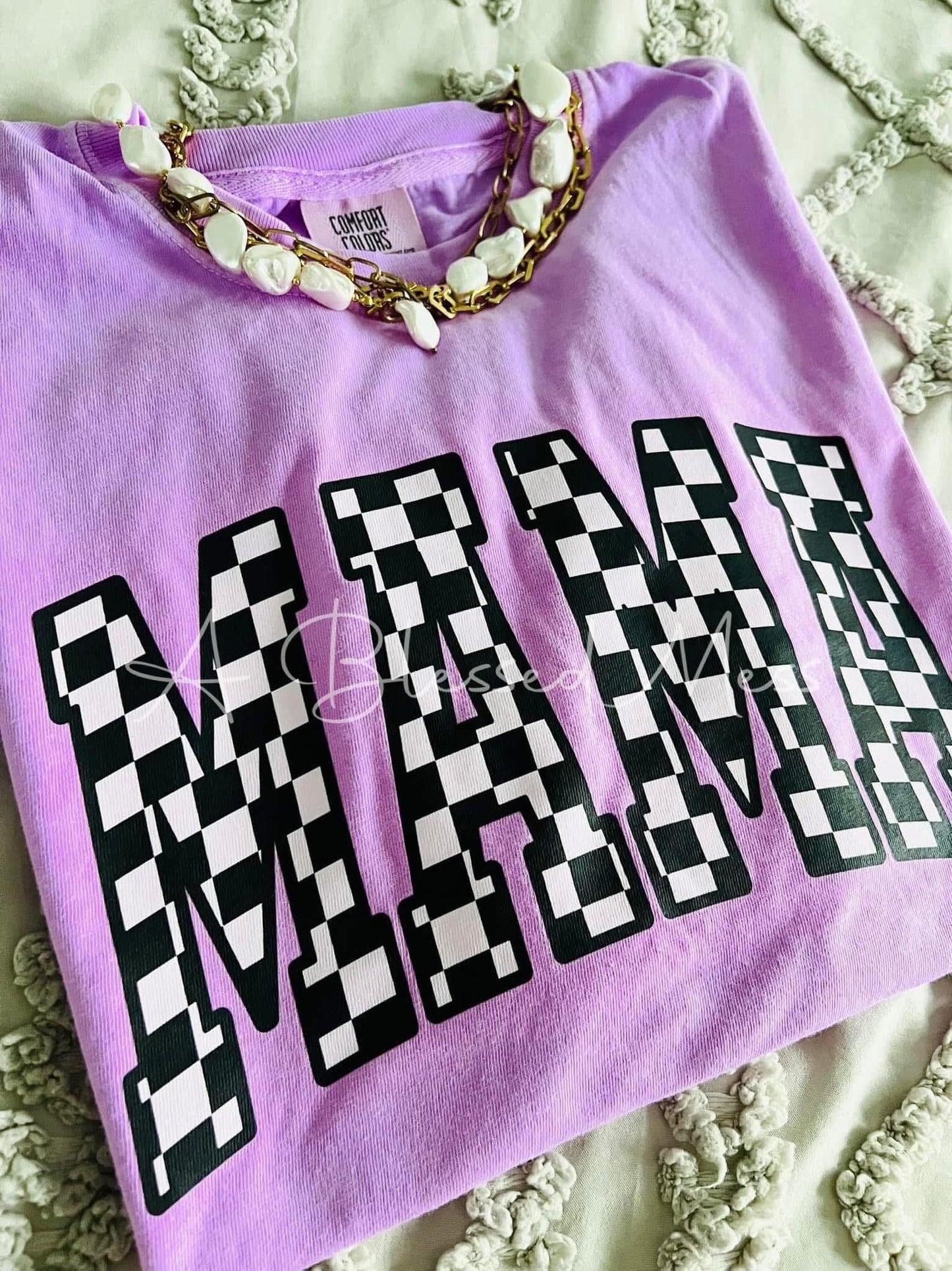 Summer Checkered Mama - PREORDER