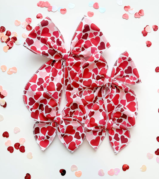 The Red Heart Collage Bow - PREORDER