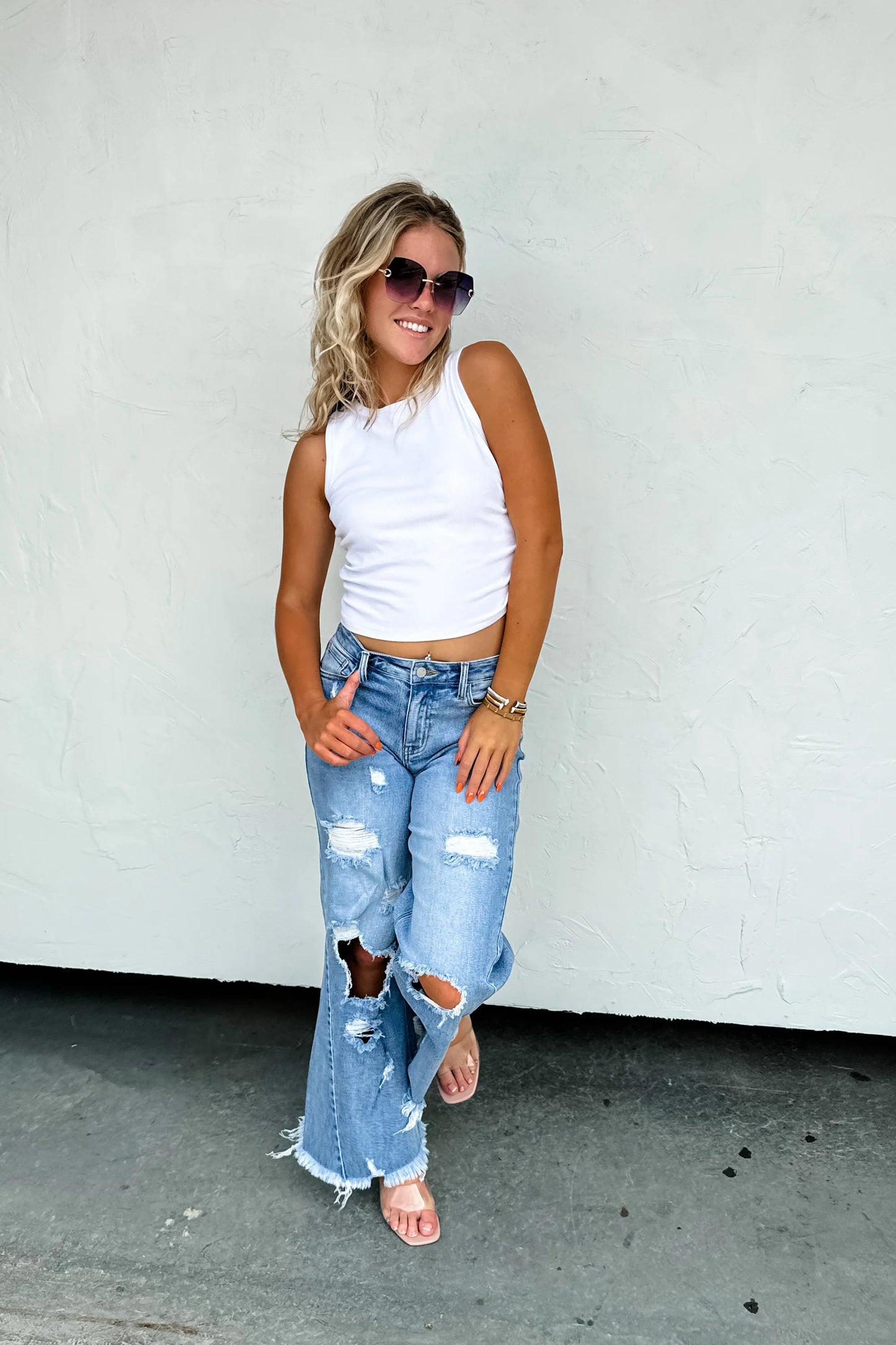 DREW DISTRESSED JEANS - PREORDER