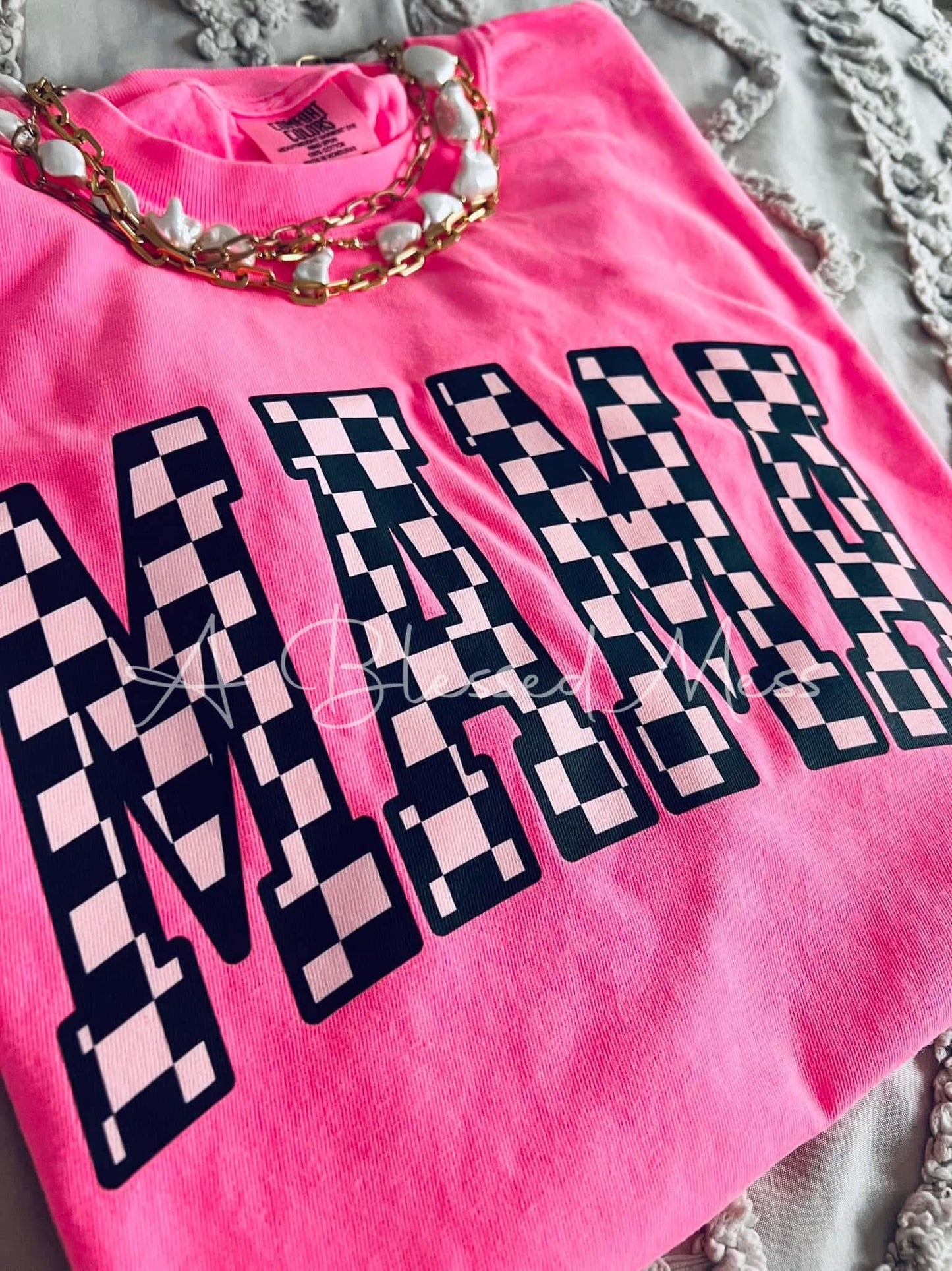 Summer Checkered Mama - PREORDER