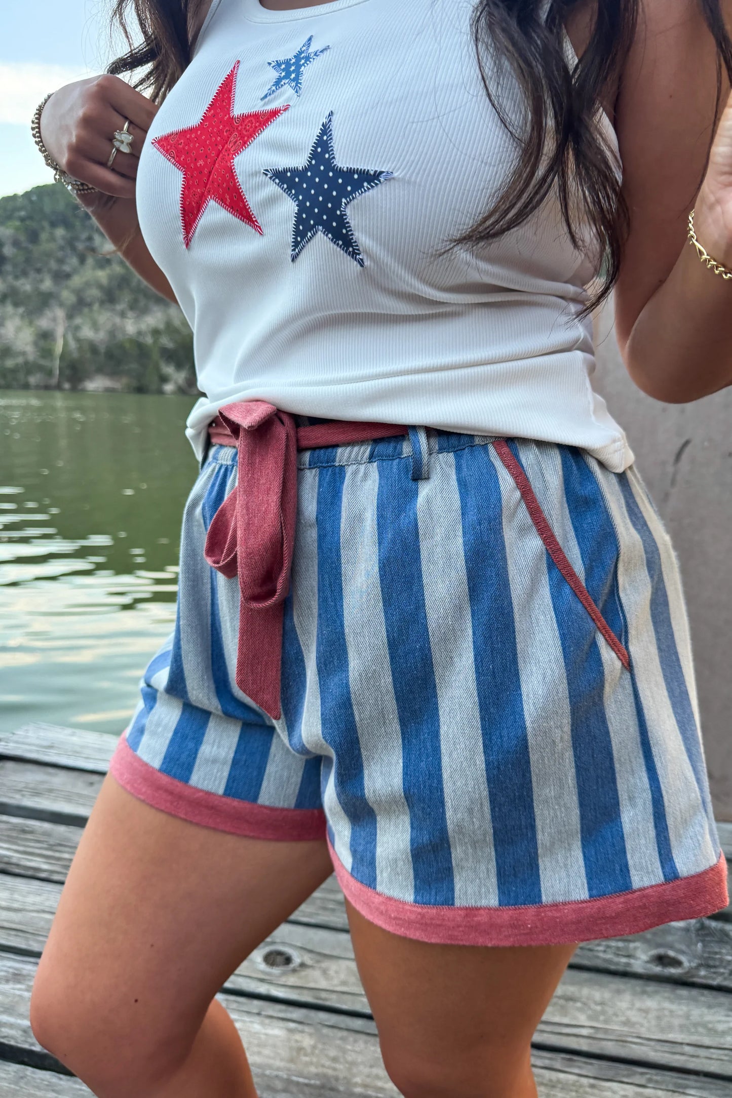 PIPER STRETCH DENIM SHORTS - PREORDER