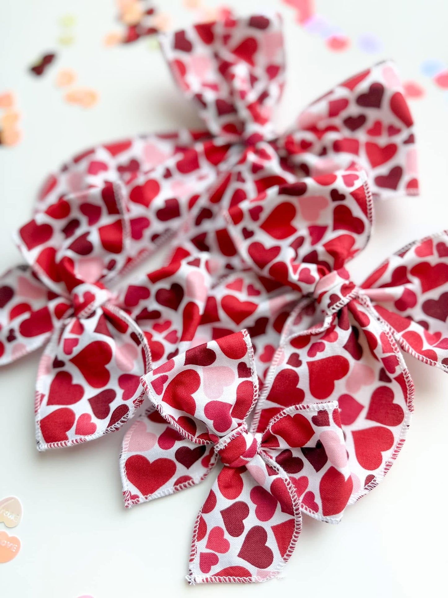 The Red Heart Collage Bow - PREORDER