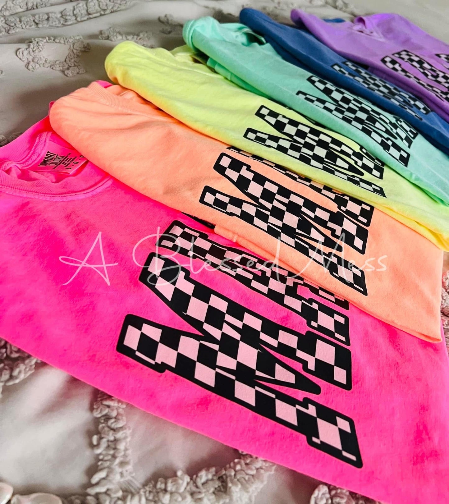 Summer Checkered Mama - PREORDER