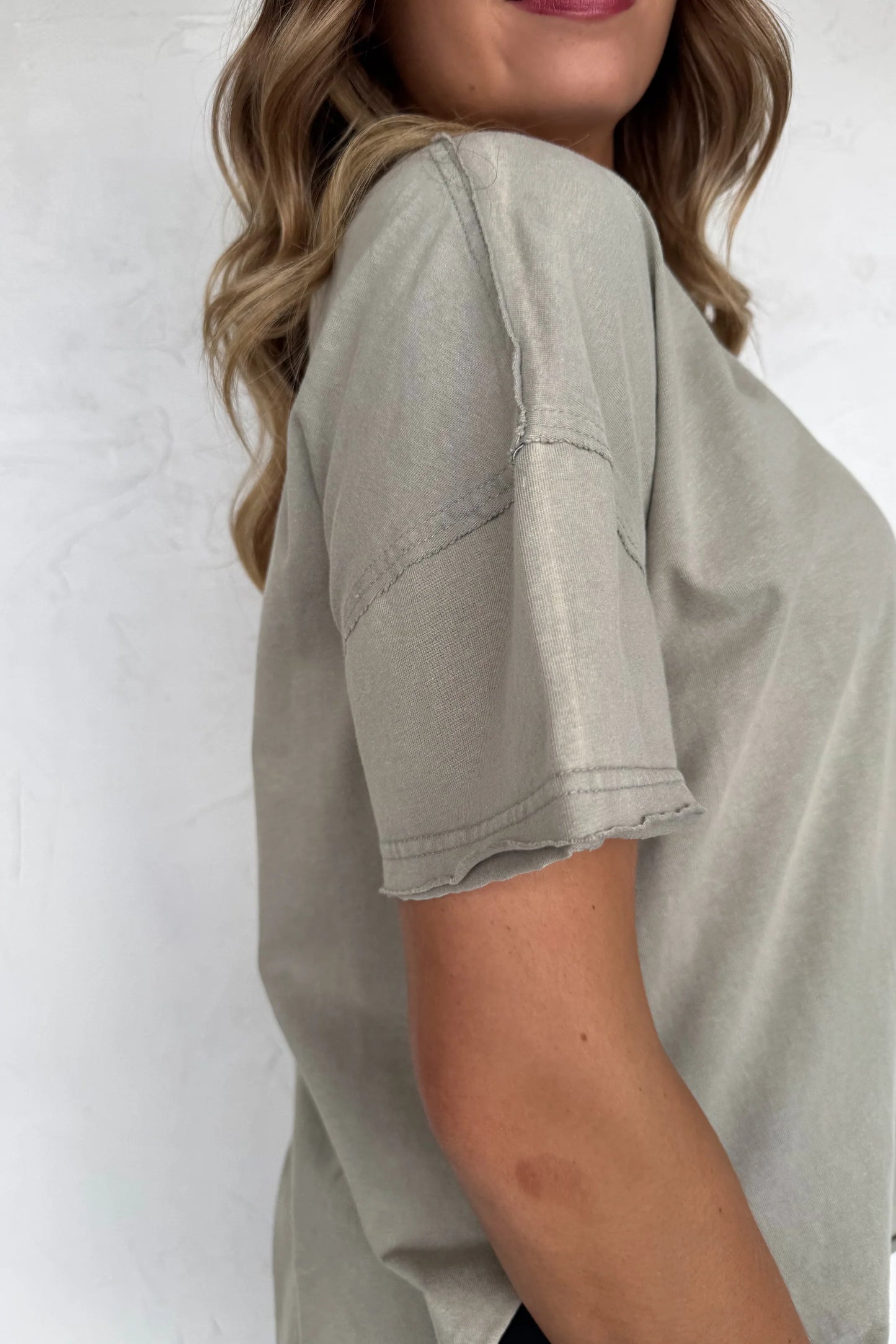 Joey Washed Cotton Bf Tee - PREORDER