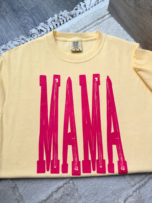 Hot Pink Varsity Mama - PREORDER
