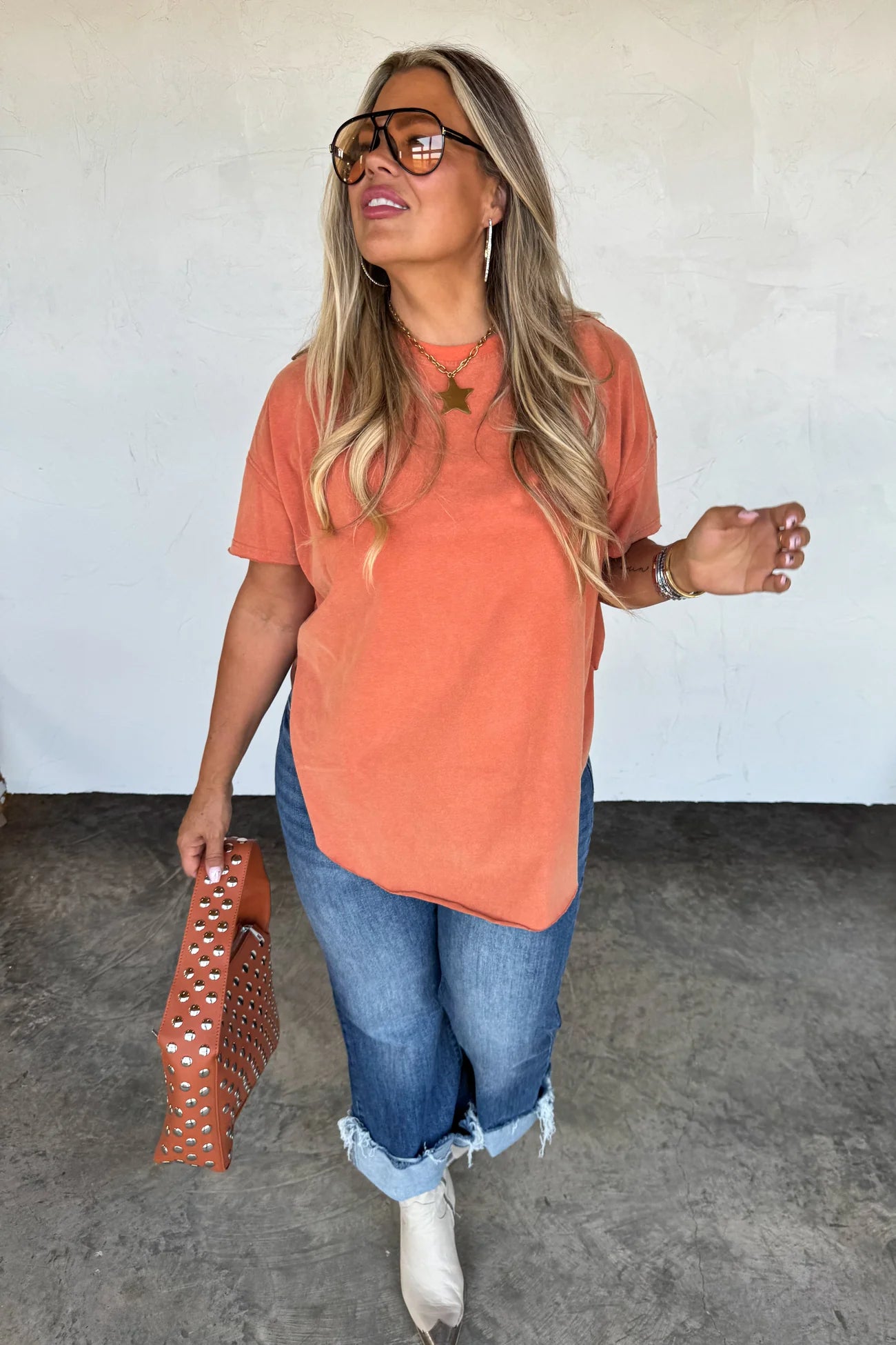 Joey Washed Cotton Bf Tee - PREORDER