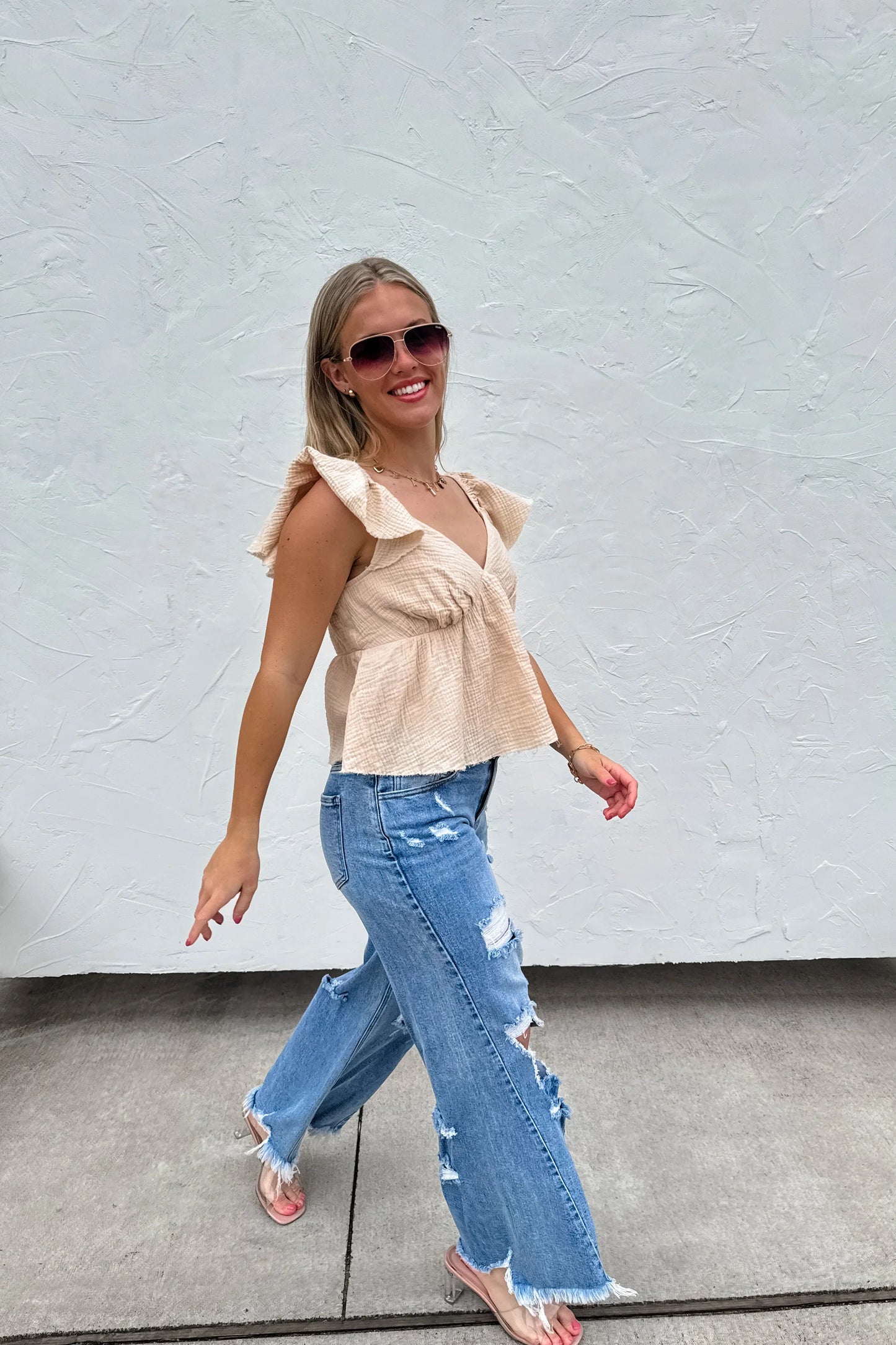 DREW DISTRESSED JEANS - PREORDER