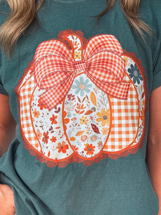Preppy Floral Fall Tee - PREORDER