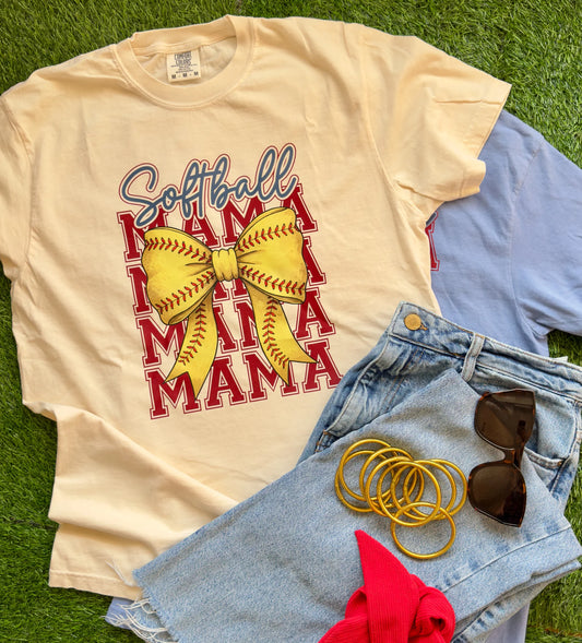 Softball Bow Mama - PREORDER