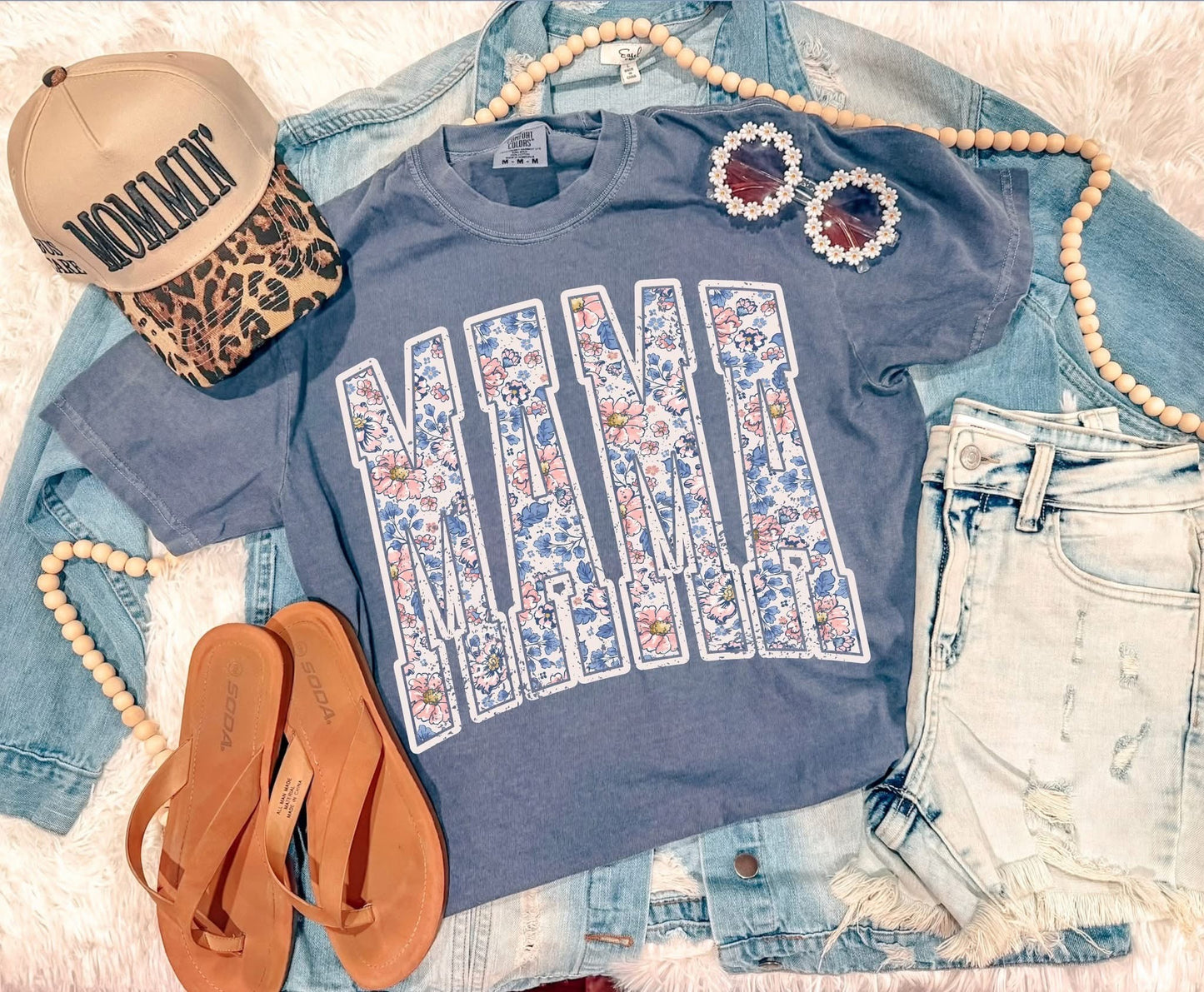 Blue Floral MAMA - PREORDER