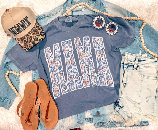 Blue Floral MAMA - PREORDER