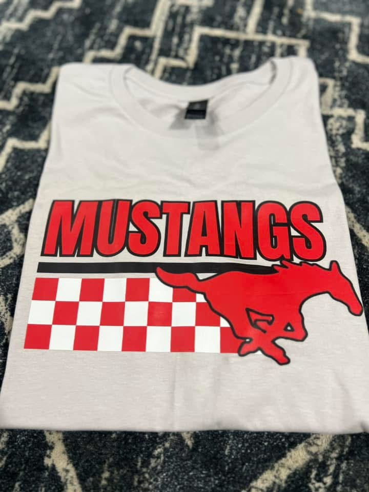 Checkered Mustangs Tee