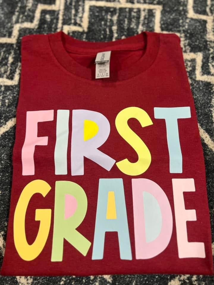 Pastels First Grade Tee