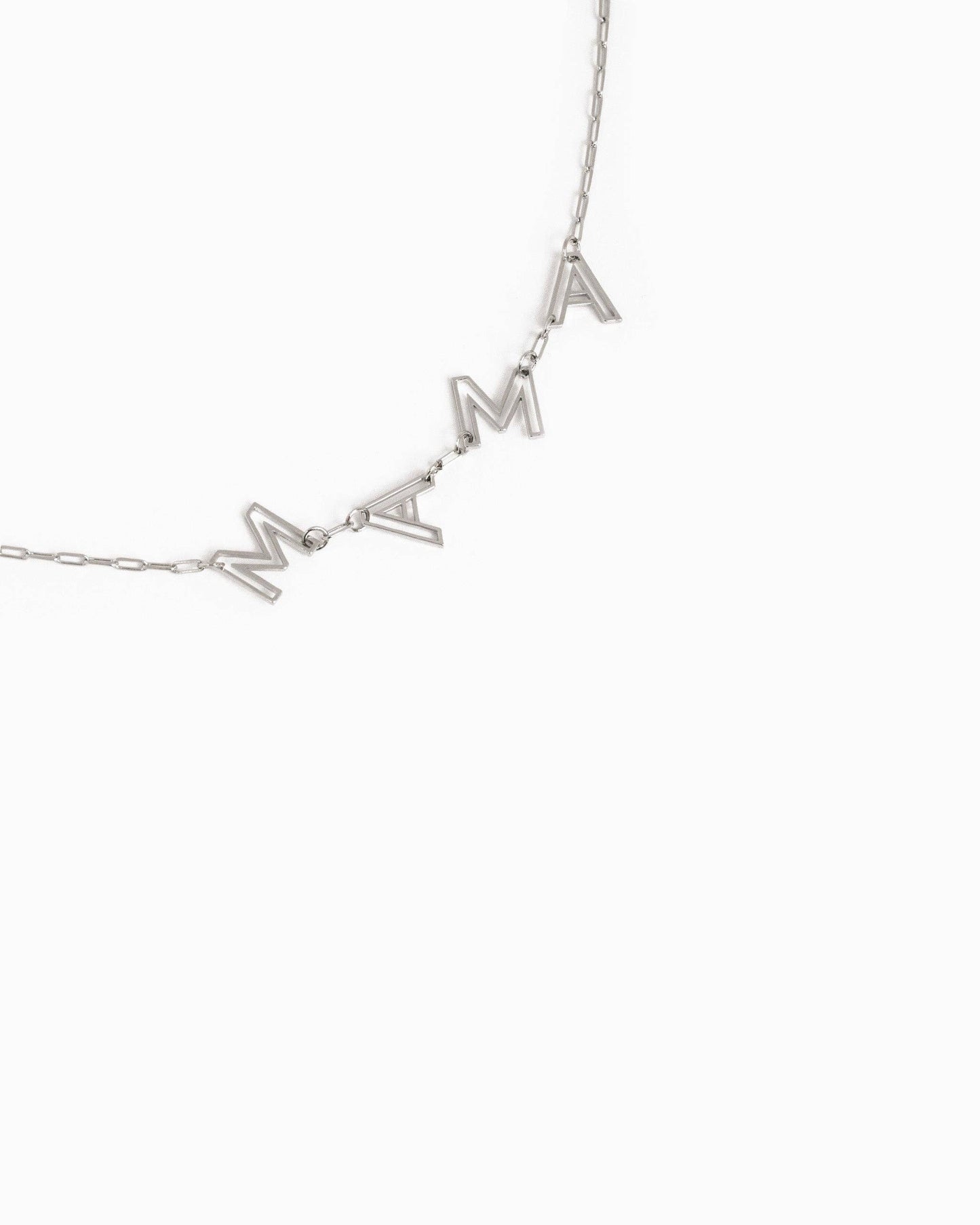 MAMA Letter Cutout Station Necklace