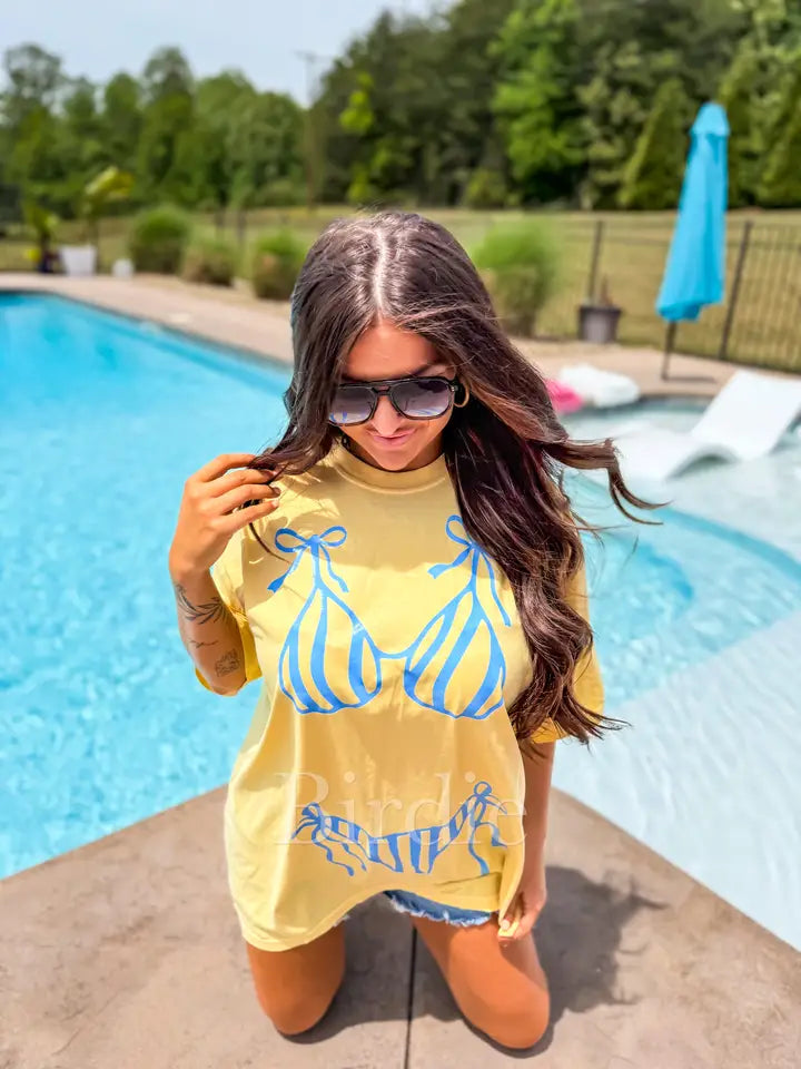 Blue Bikini Coverup Tee - PREORDER