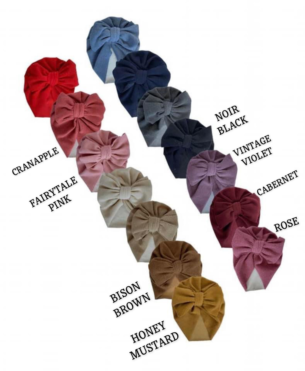 Bow Front Hair Wraps